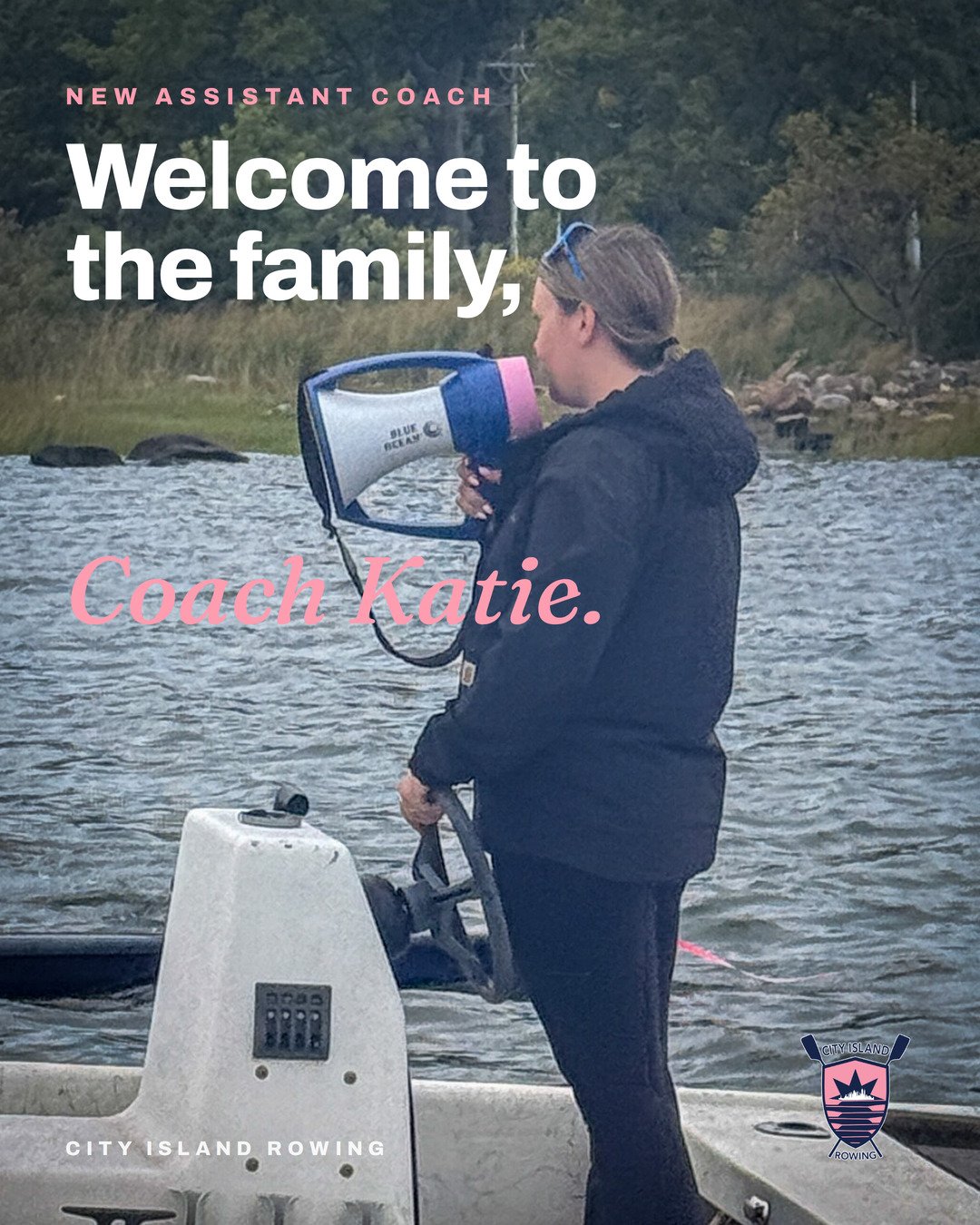 Welcome to the family, Coach Katie